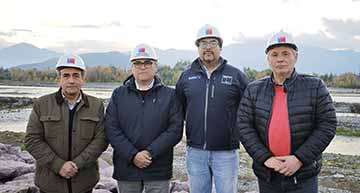 MOP O’Higgins ejecuta obras de encauzamiento en el río Cachapoal para prevenir desbordes en cuatro comunas