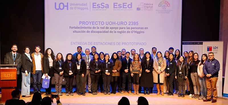 Universidad de O’Higgins entrega equipamiento para fortalecer la rehabilitación de personas con discapacidad