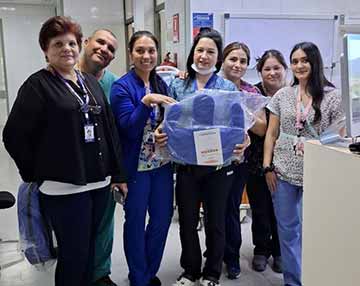 Hospital de Santa Cruz refuerza el autocuidado laboral con donación de ayudas técnicas