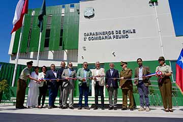 Nuevas dependencias de la 5ª Comisaría de Peumo son inauguradas por autoridades nacionales y regionales
