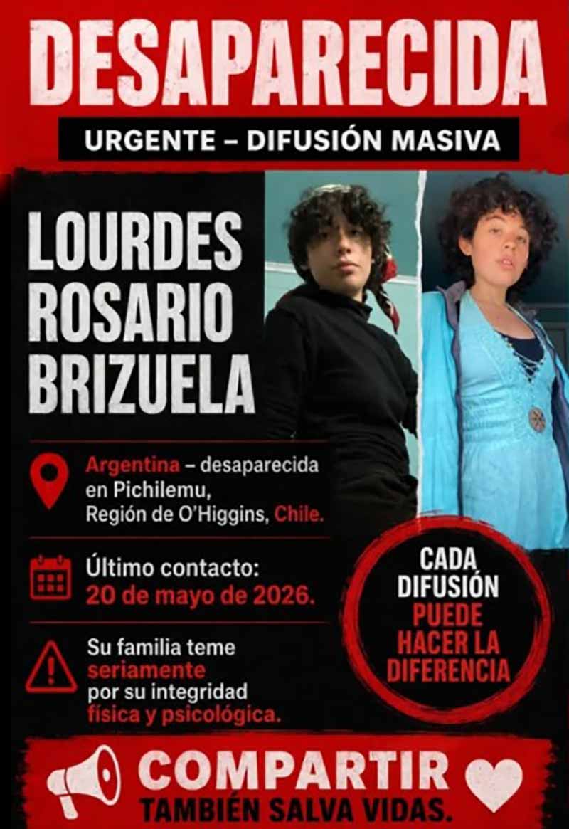 Joven argentina desaparece en Pichilemu tras advertir que era seguida por desconocidos