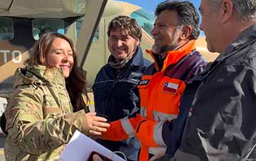 Autoridades realizan sobrevuelo para evaluar efectos del sistema frontal en O'Higgins